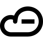 Cloud Minus 1054 SVG Icon
